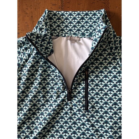 T By Talbots Performance Quarter Zip Green Size Small - Picture 5 of 8